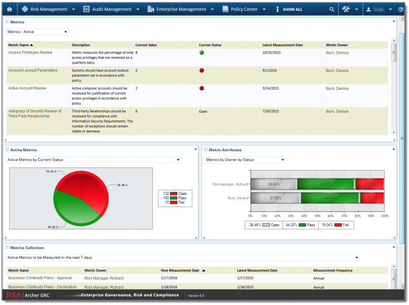 RSA Archer IT & Security Risk Management