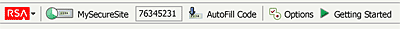 RSA SecurID Toolbar