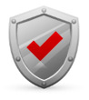 Icon: Shield with Red Checkmark